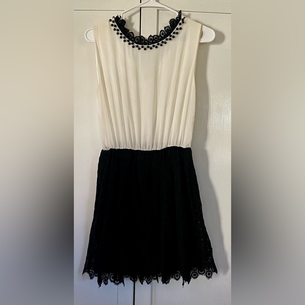 O2 Collection Black and white dress